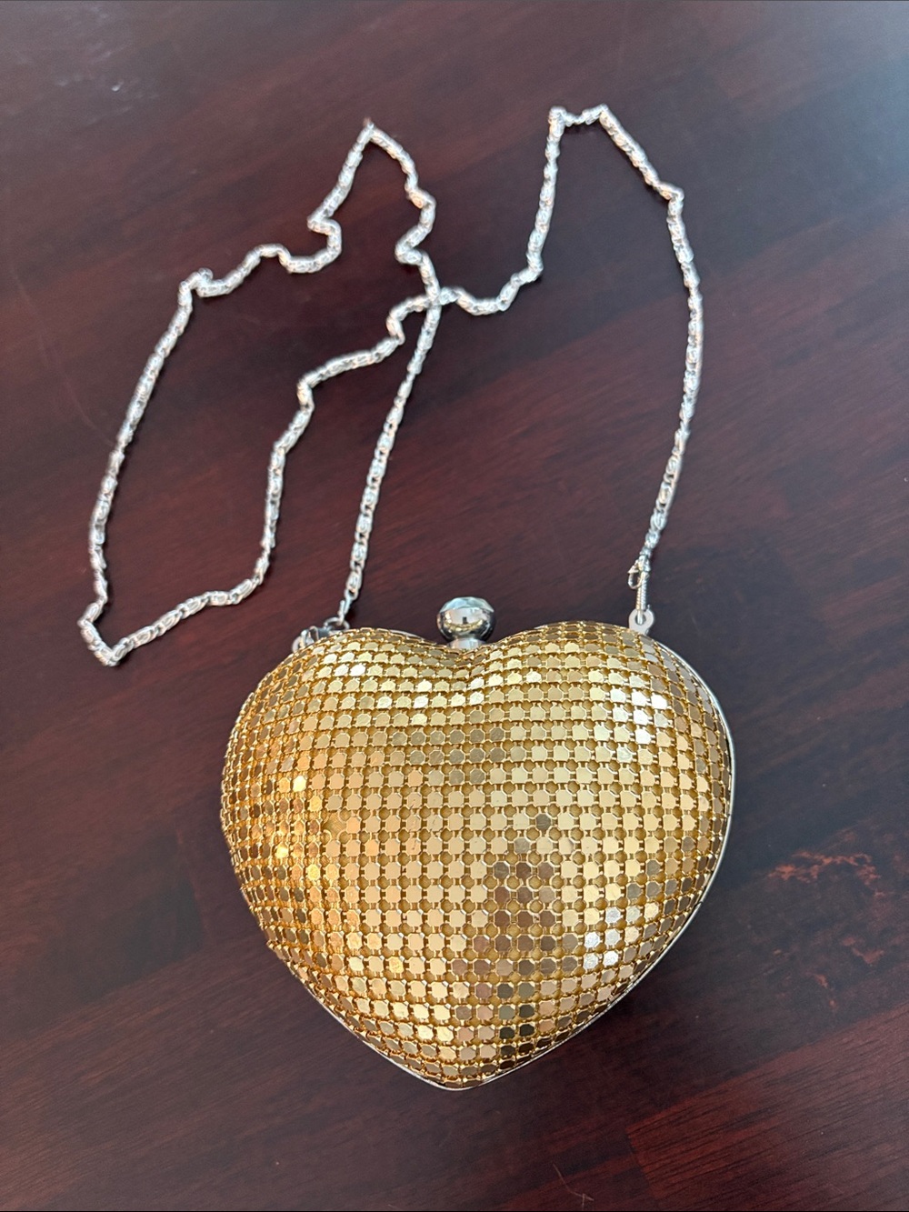 Forever 21 Evening Clutch with Silver Chain